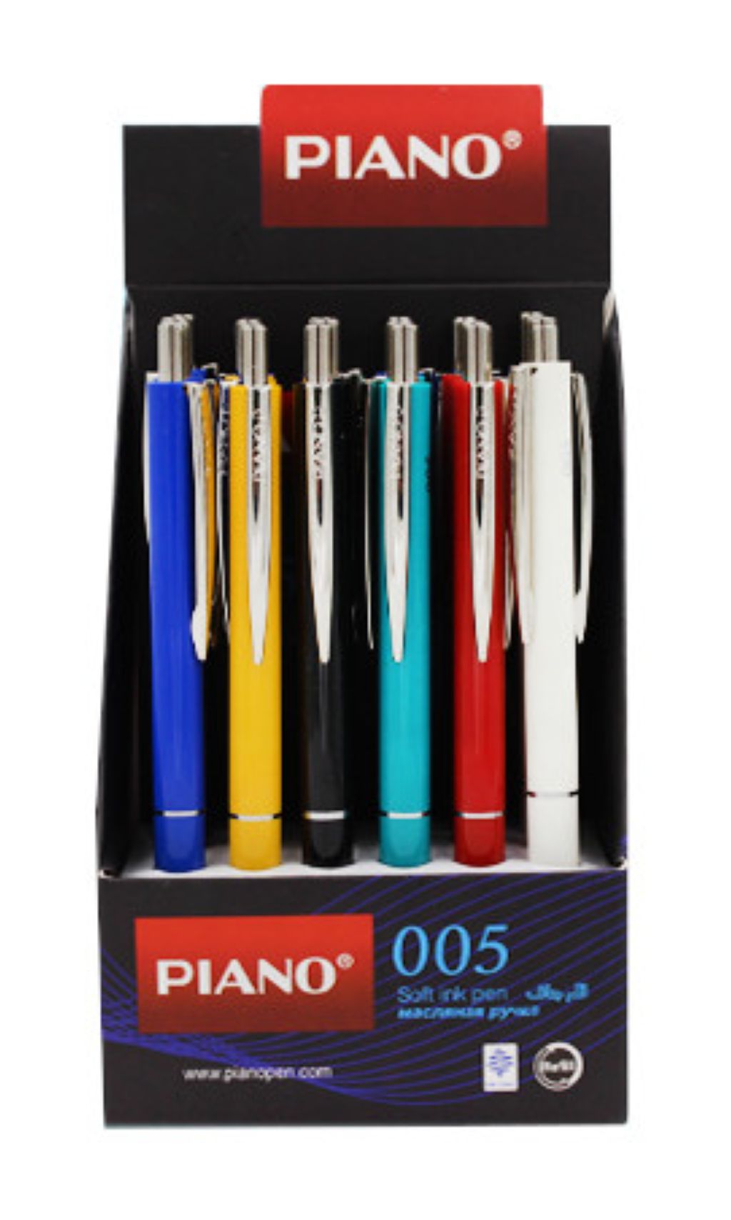 Ручка шариковая автоматическая синяя "Piano 0.7мм /24/