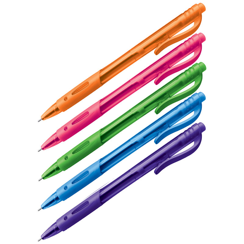 Ручка шариковая автоматическая синяя OfficeSpace "Знак!" 0,7мм, на масляной основе/24/