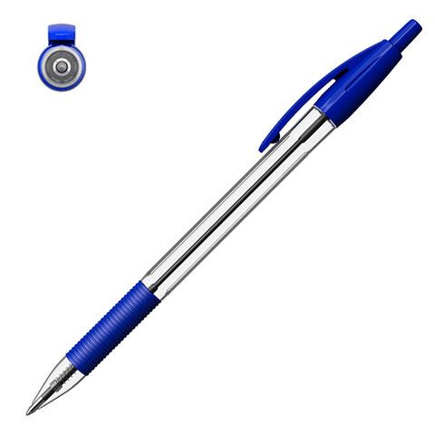 Ручка шариковая автоматическая синяя Erich Krause "R-301 Classic Matic&Grip 1.0" /50/