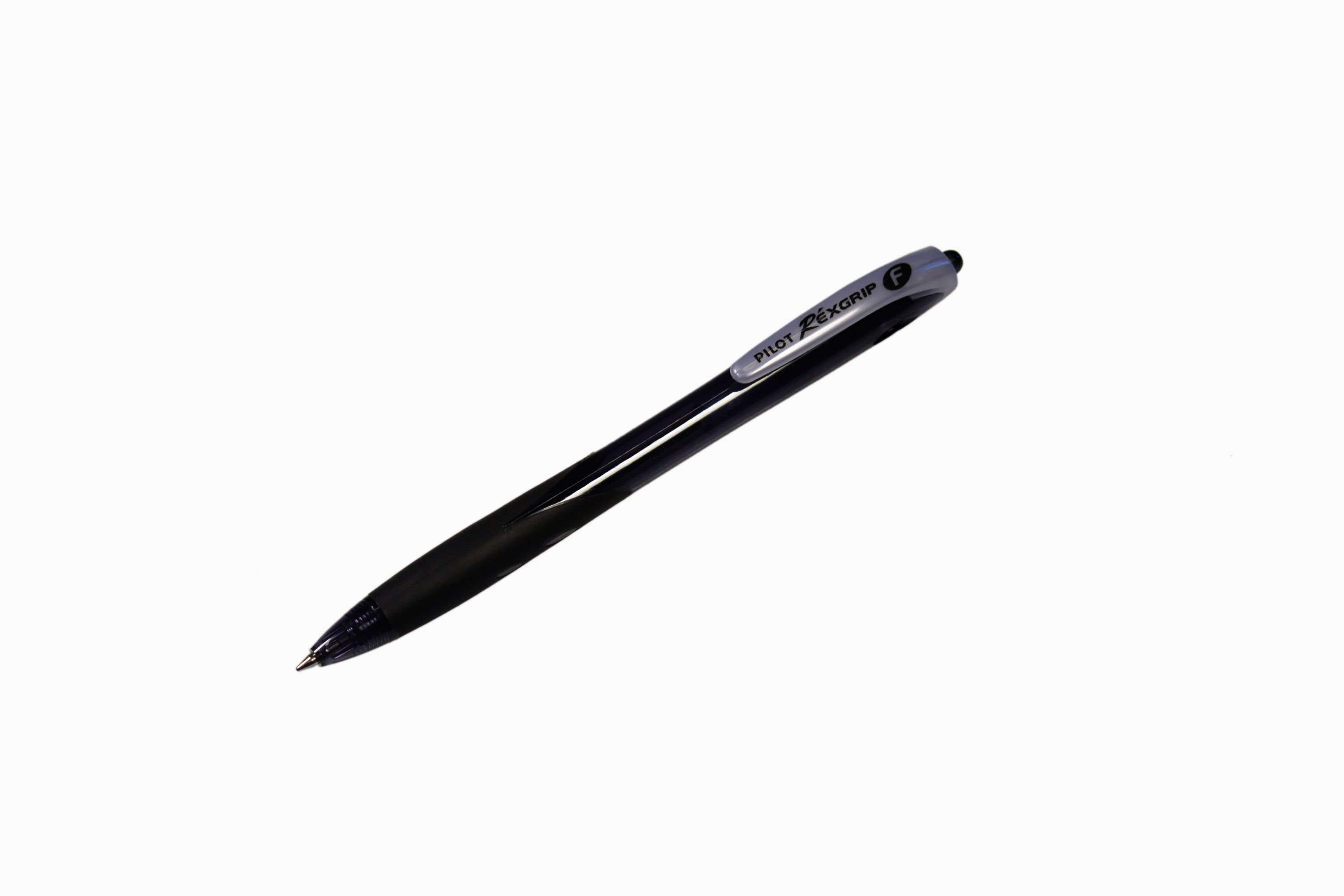 Ручка шариковая автоматическая черная "Pilot" RexGrip /12/