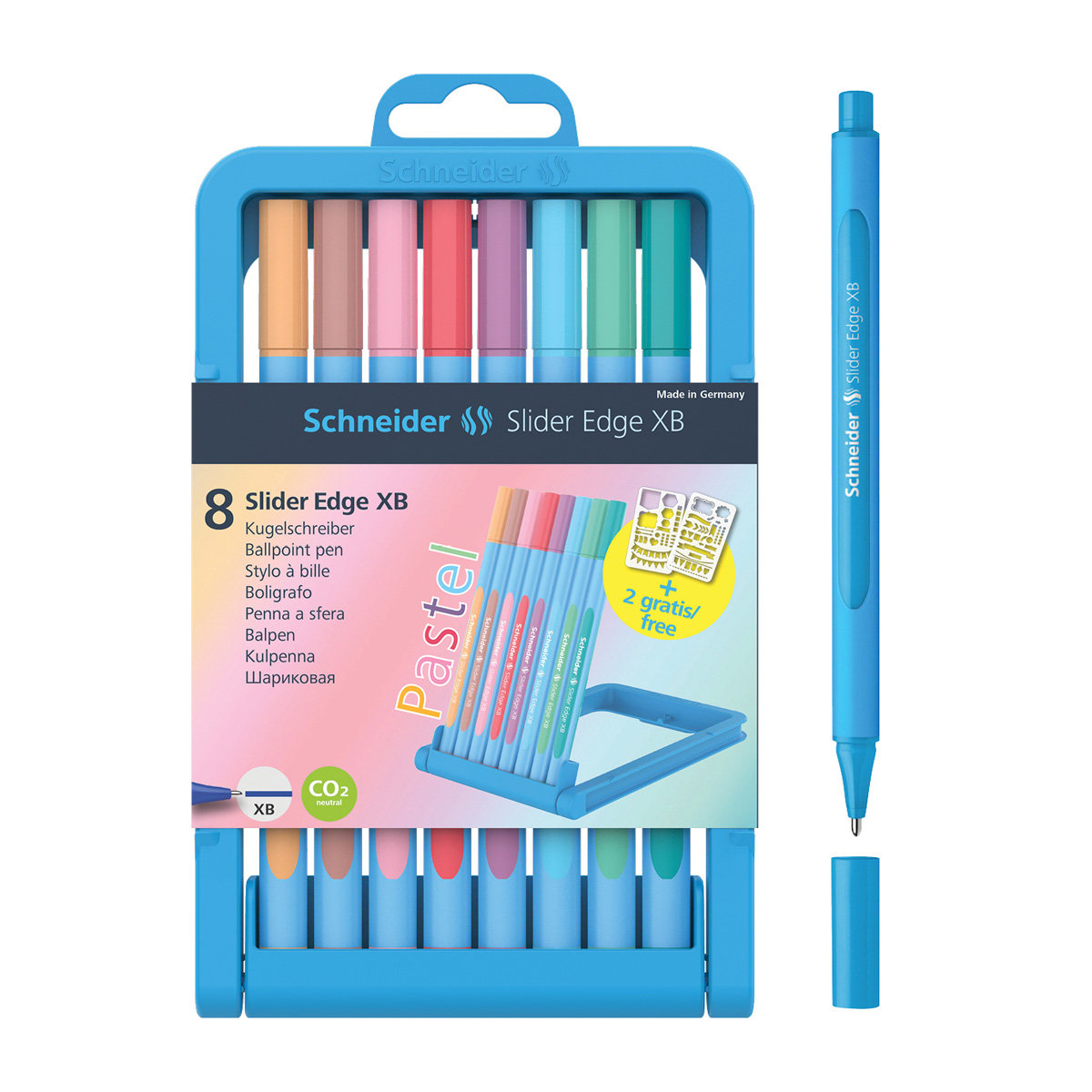 Ручки шариковые набор  8цв. Schneider "Slider Edge" /10/