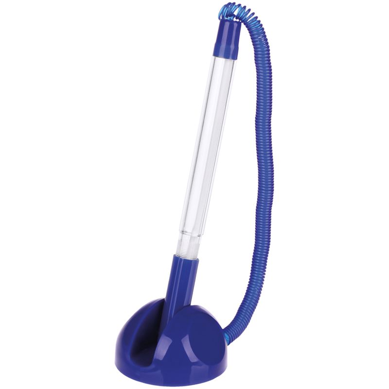 Ручка шариковая синяя на липучке OfficeSpace "Reception" 0.7мм синий корпус /24/