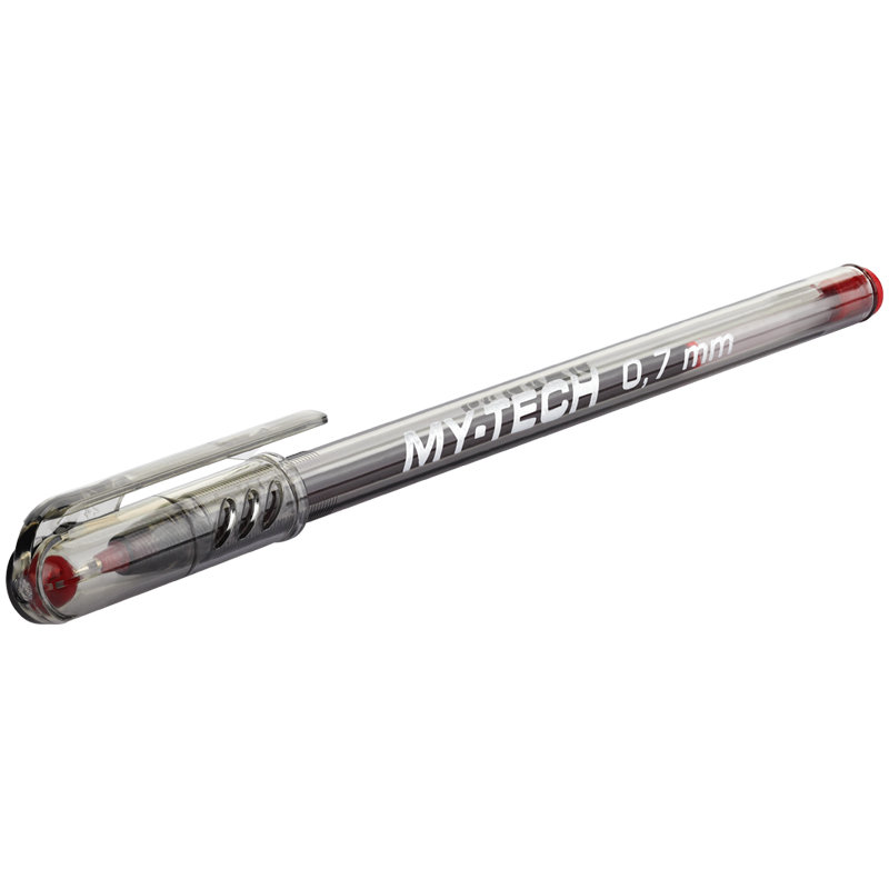 Ручка шариковая красная Pensan "My Tech" 0.7мм. /25/2000/