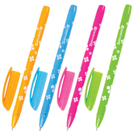 Ручка шариковая синяя BRAUBERG "Fruity SF" 1 мм /12/