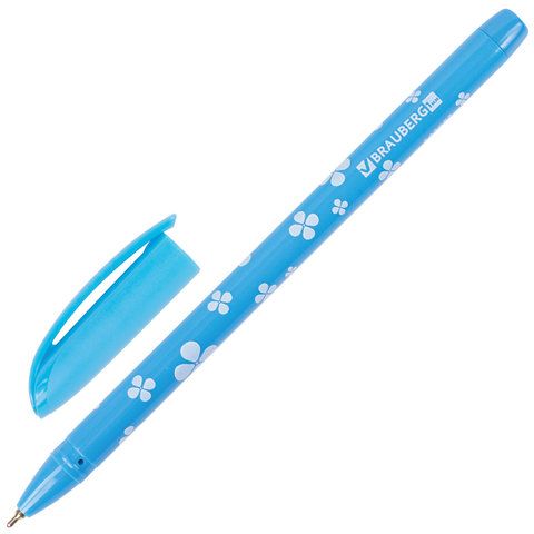 Ручка шариковая синяя BRAUBERG "Fruity SF" 1 мм /12/