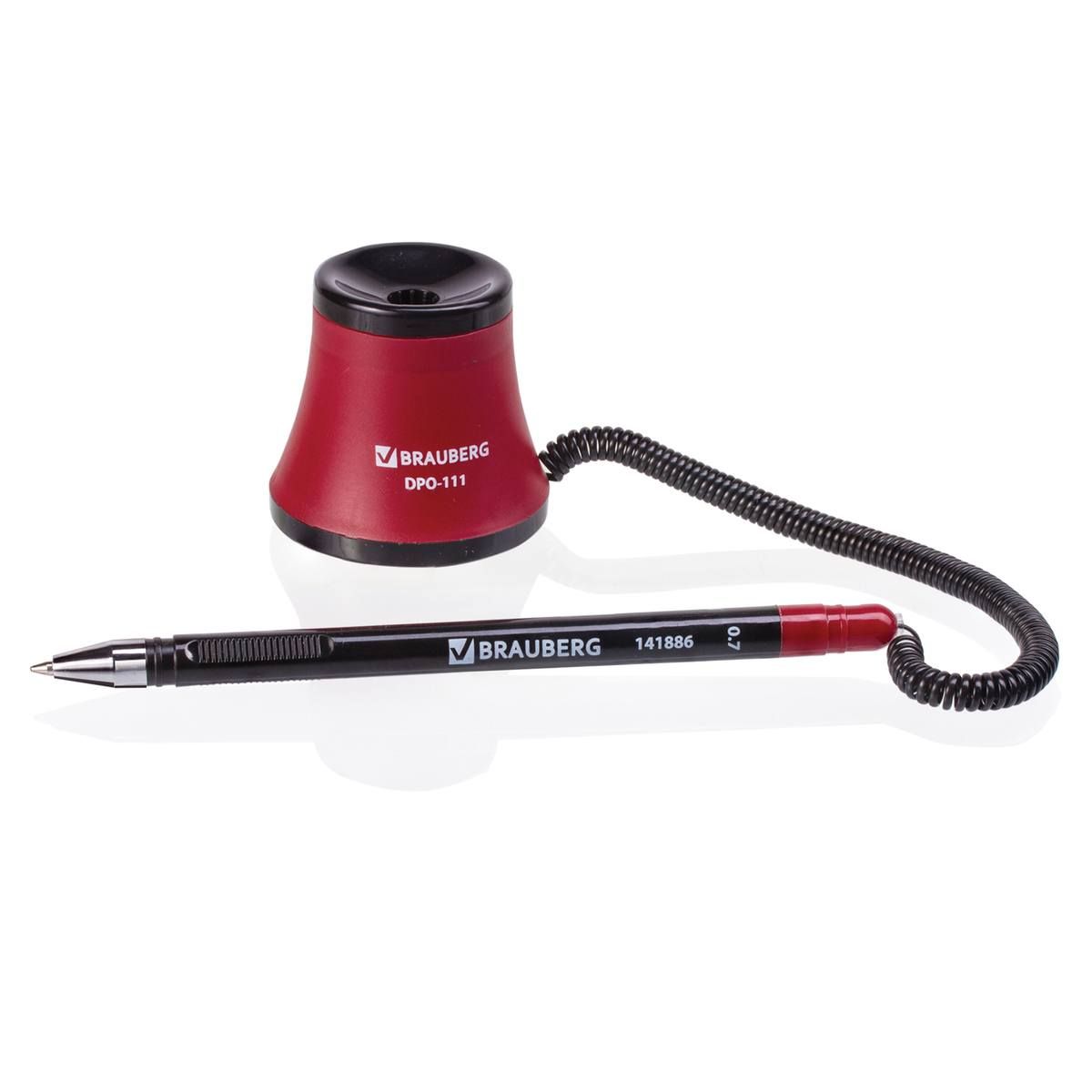 Ручка шариковая синяя на липучке "Стенд-Пен №1" /12/