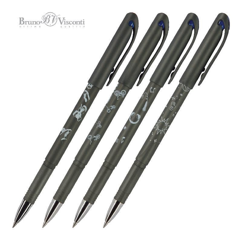 Ручка со стираемыми чернилами "DeleteWrite Art. Boys" синяя 0,5мм /24/