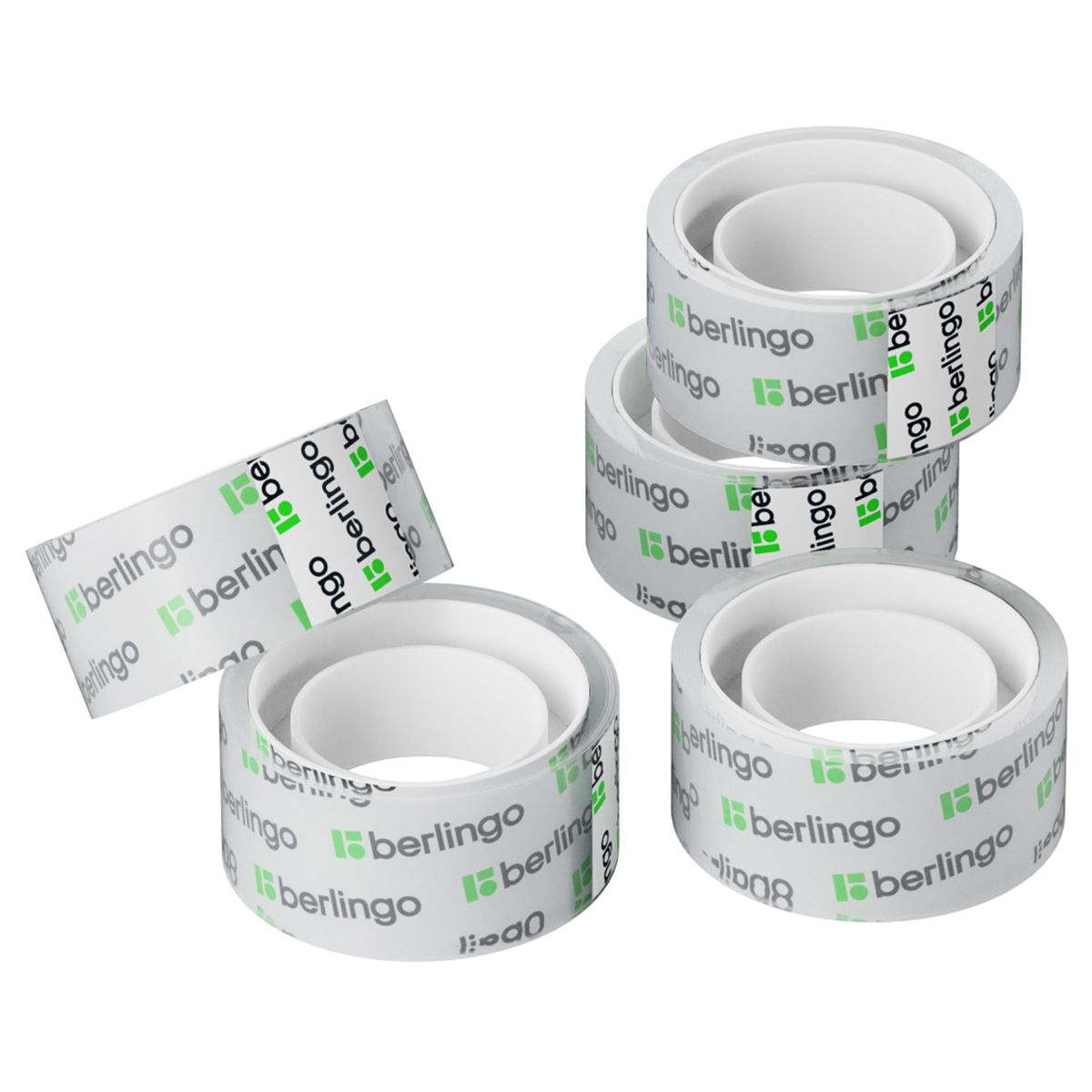 Клейкая лента 19мм х 10м прозрачная "Berlingo" /8/480/