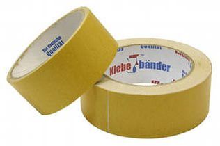Клейкая лента 50мм х 25м двусторонняя  "Klebebander" ткань  /36/