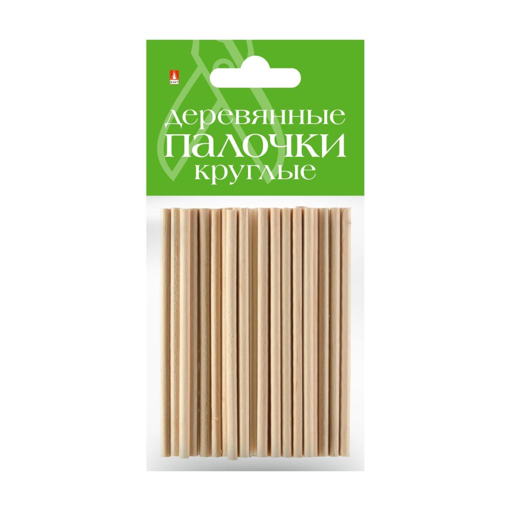 Заготовки из дерева "Палочки круглые" в наборе 25шт. 7см/10/