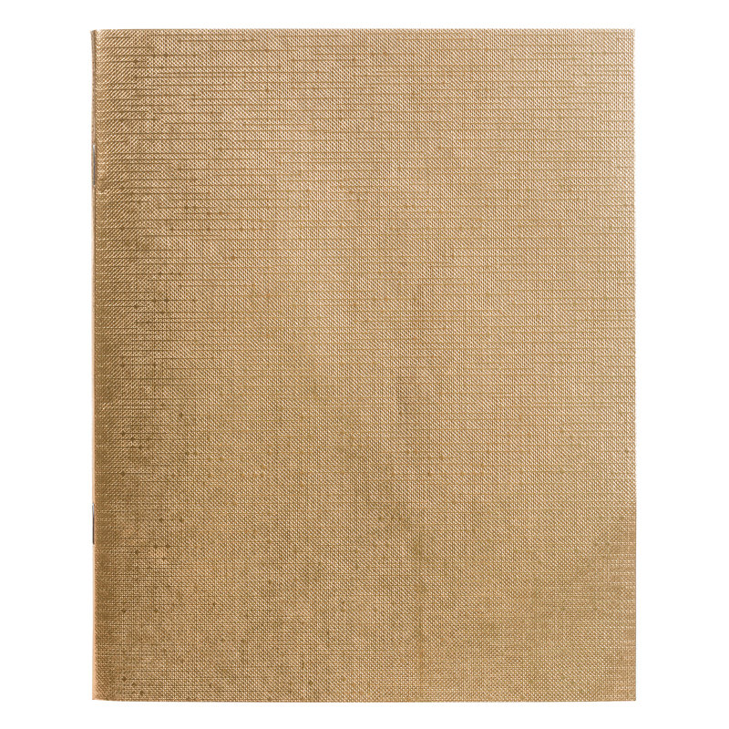 Тетрадь  48л. А5 клетка "Бумвинил METALLIC золото" /10/100/