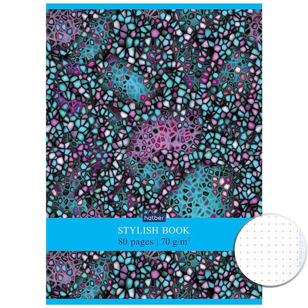 Тетрадь  40л. А4 точка Hatber "Мозаика" на скобе /10/60/