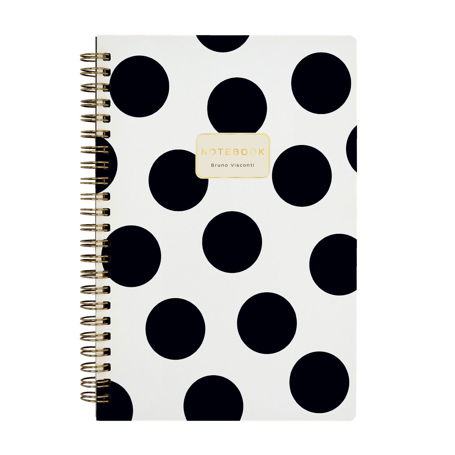 Тетрадь  60л. A5 клетка "BLACK POLKA DOTS" на гребне/20/