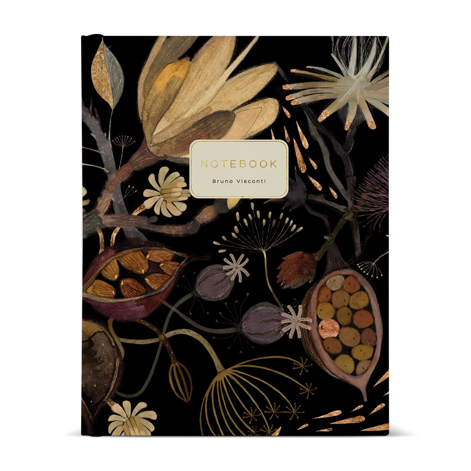 Тетрадь  80л. А5 на кольцах "FLORA.НОЧНЫЕ ЦВЕТЫ" клетка /16/