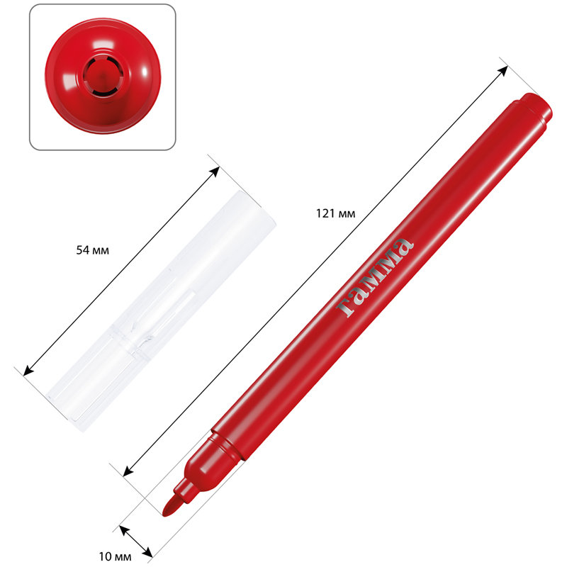 Фломастеры 18цв. "Классические"  /12/