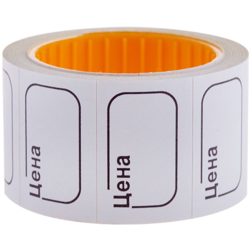 Ценник 20х30мм "OfficeSpace" 200шт. рулон белый /5/100/