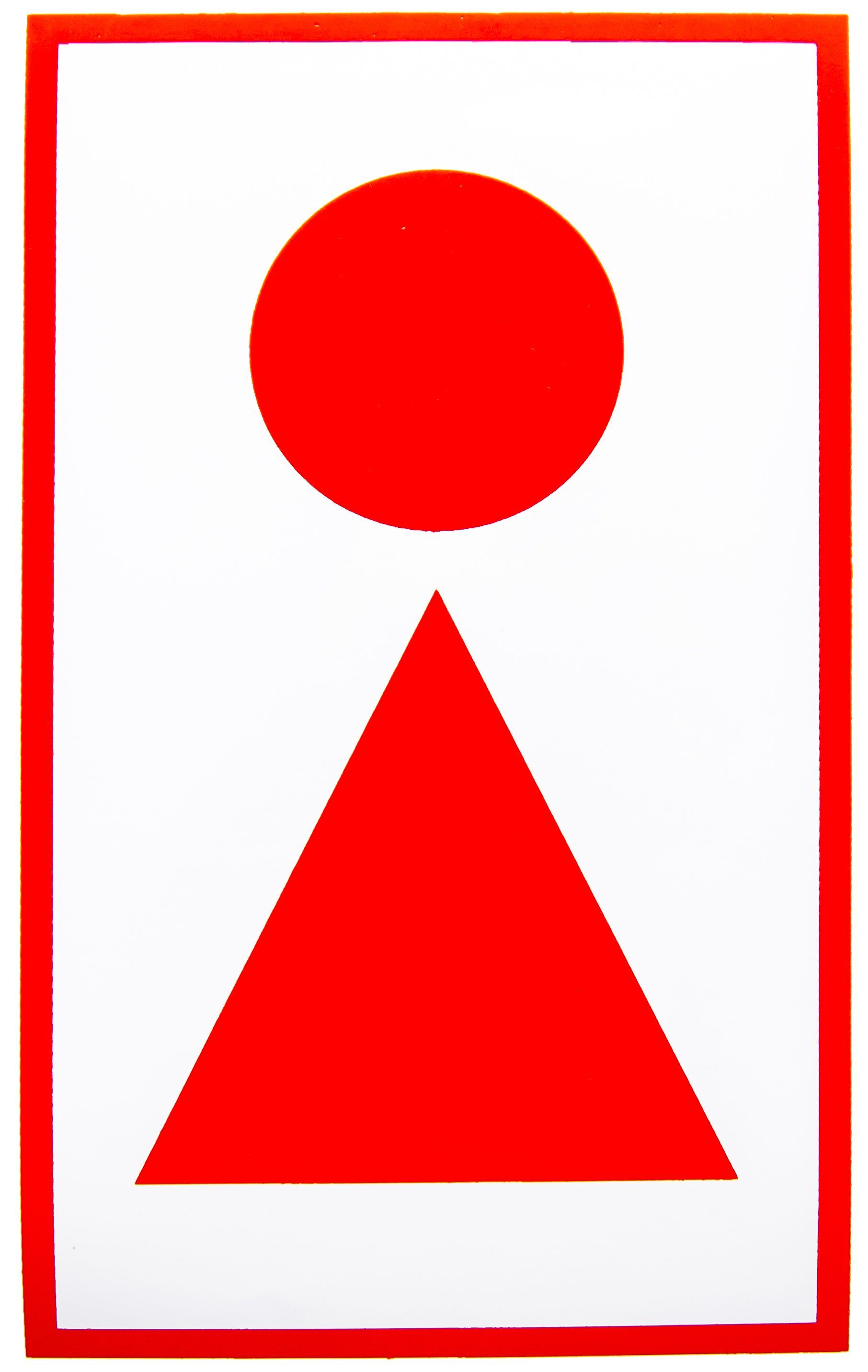 Знак вспомогательный "Туалет женский" прямоугольник 12 х 19см. наклейка /1/