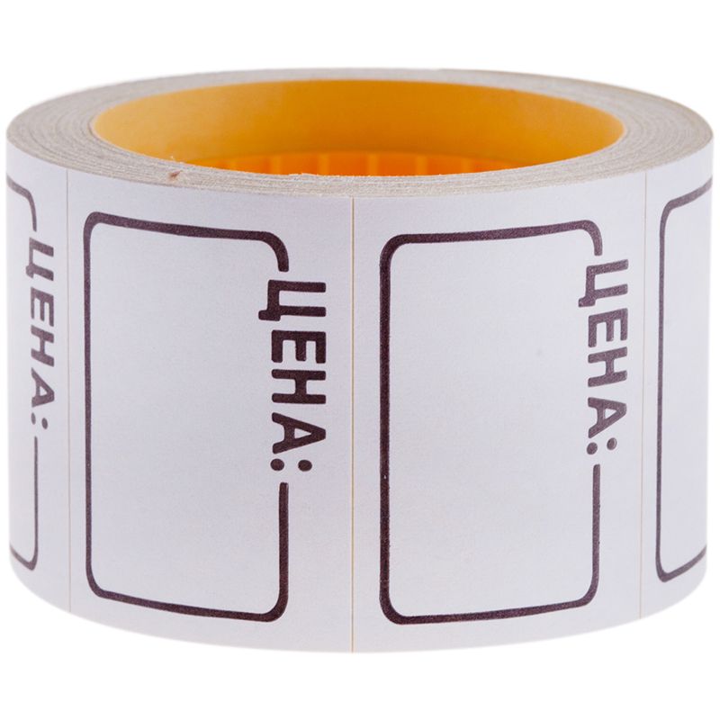 Ценник 25х35мм "OfficeSpace" 200шт. рулон белый /5/100/