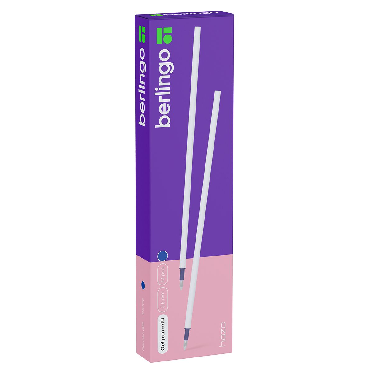 Стержень гелевый Berlingo "Haze" синий, 131мм, 0,5мм для стираемой ручки /10/