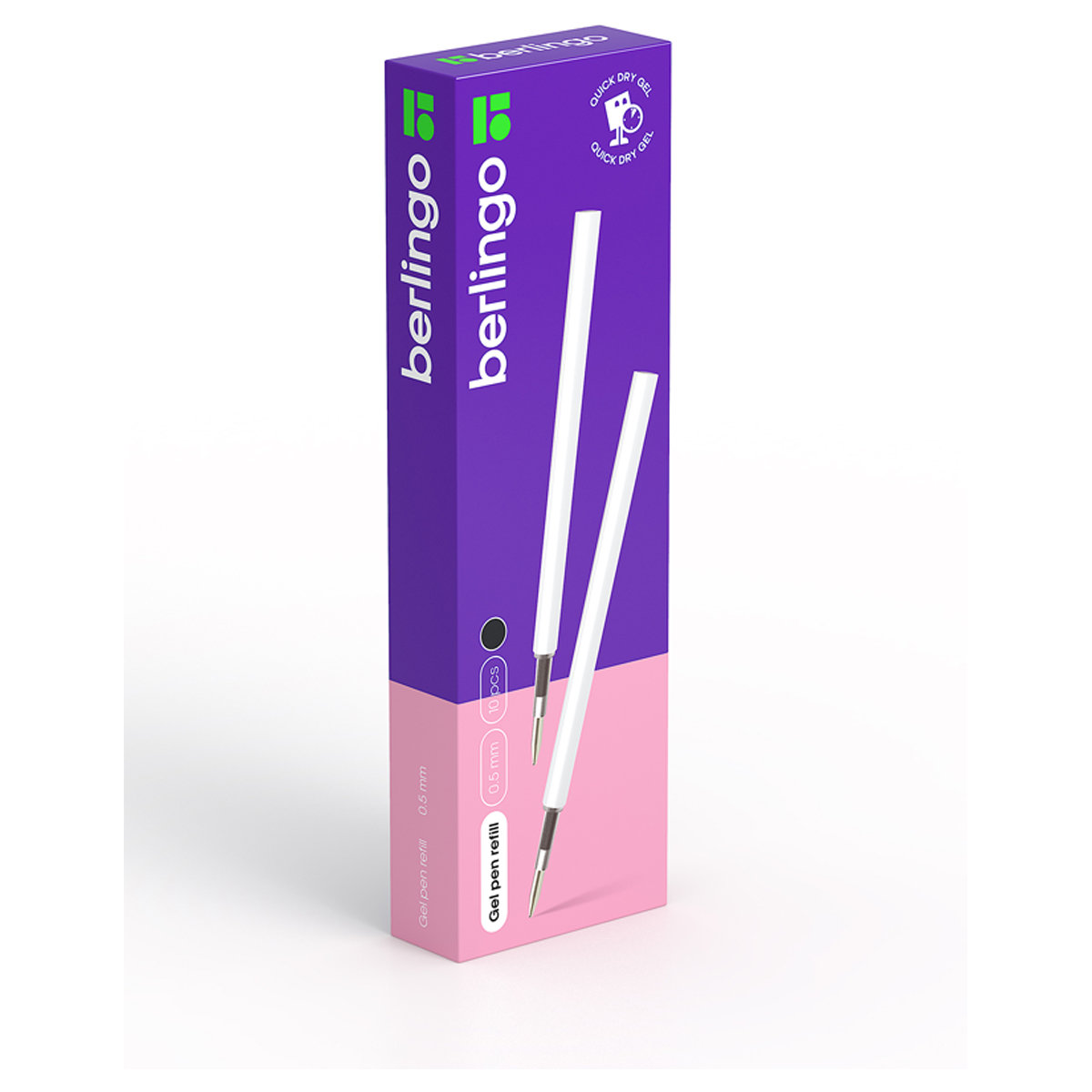 Стержень гелевый Berlingo черный, 110мм, 0,5мм  /10/