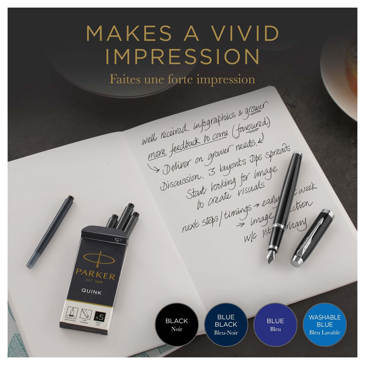 Картридж чернильный Parker "Cartridge Quink" черный 5шт.уп. /20/