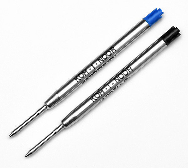 Стержень шариковый "Koh-I-Noor "4442" синий 98мм, 0,8мм, металл.корпус /30/