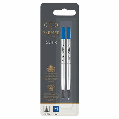 Стержень для роллера Parker "Refill Roller Ball" синий, 0,7мм, 2шт, блистер