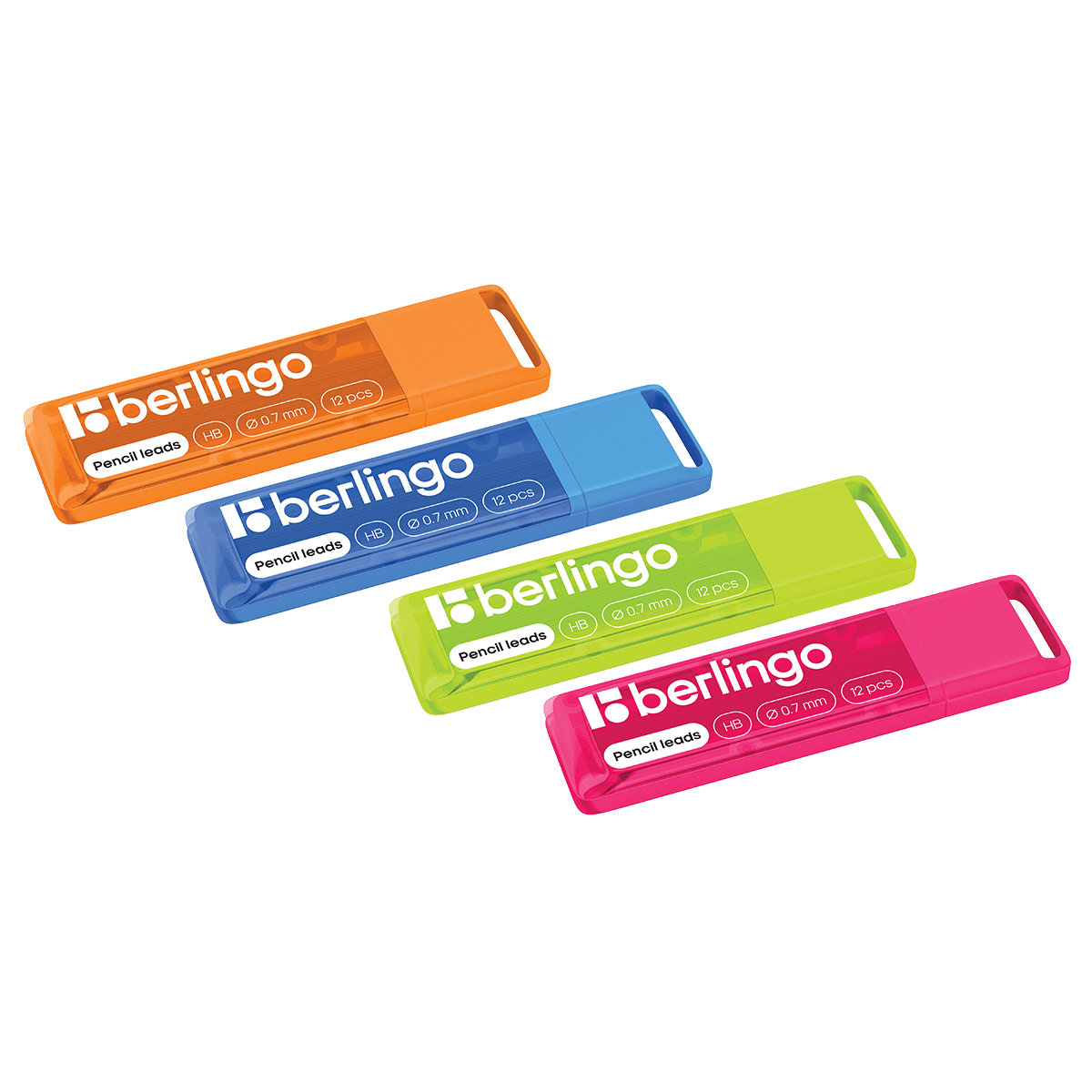 Грифели для механических карандашей 0,7мм HB Berlingo 12 шт. /20/