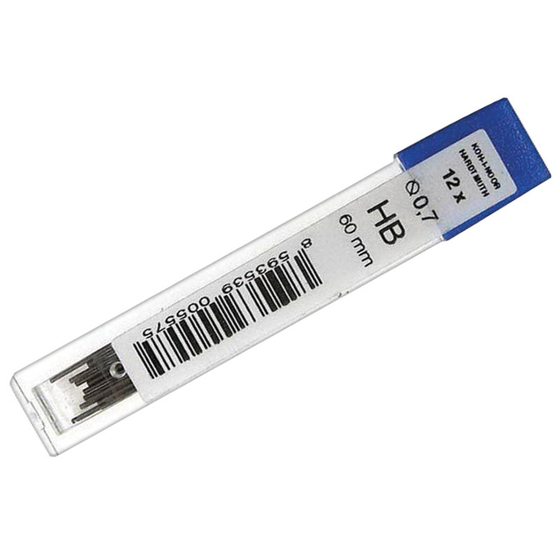 Грифели для механических карандашей 0,7мм НВ "Koh-i-noor" 12шт. /12/