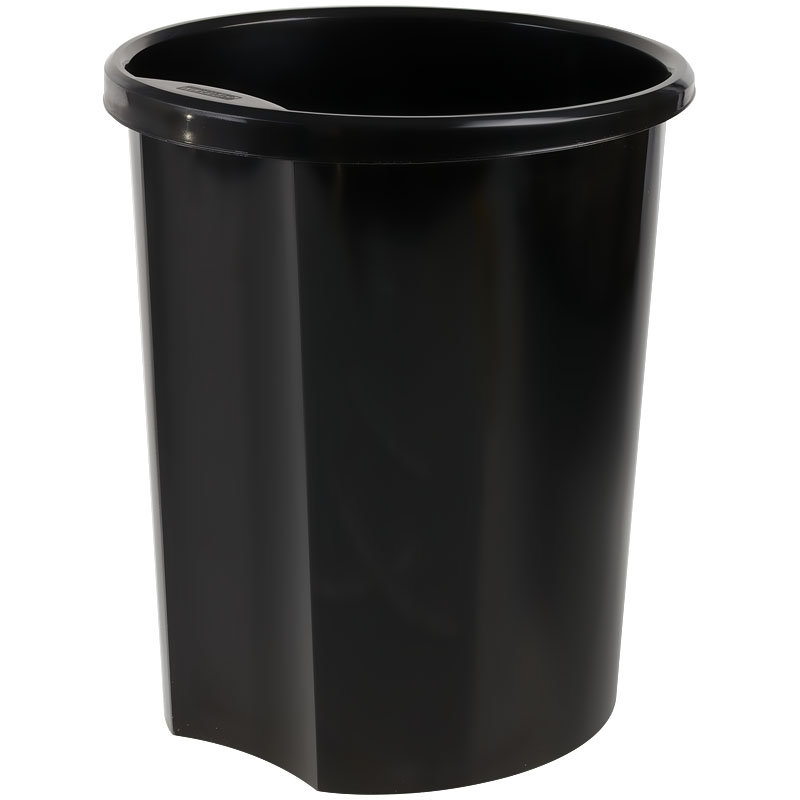 Корзина для бумаг 12л "СТАММ" черная /10/