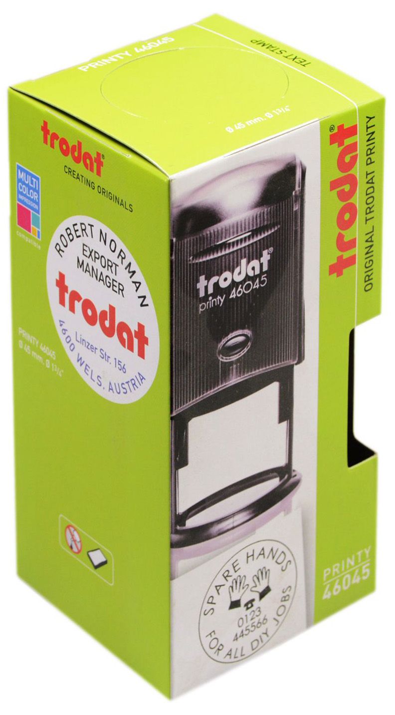 Оснастка для печати оттиск D=45мм TRODAT (46045) красная /1/