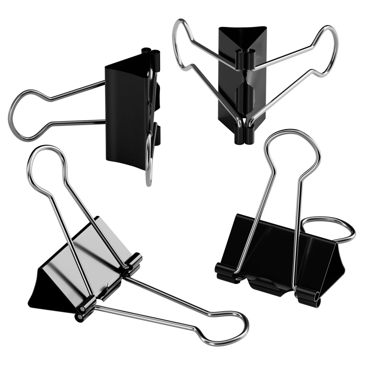 Зажим для бумаг 32мм "Berlingo" черный /12/120/