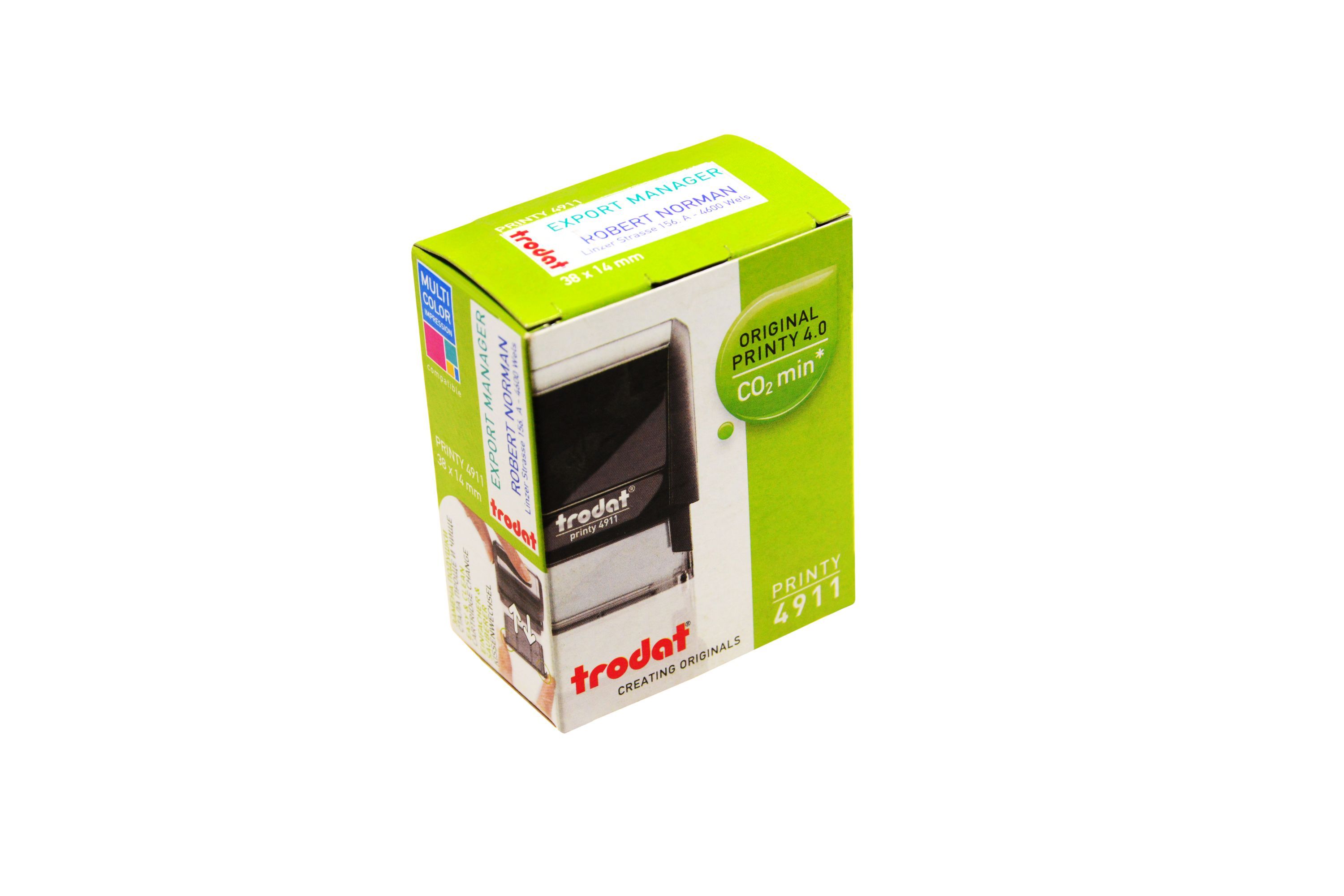 Оснастка пластик 38х14мм TRODAT чёрная