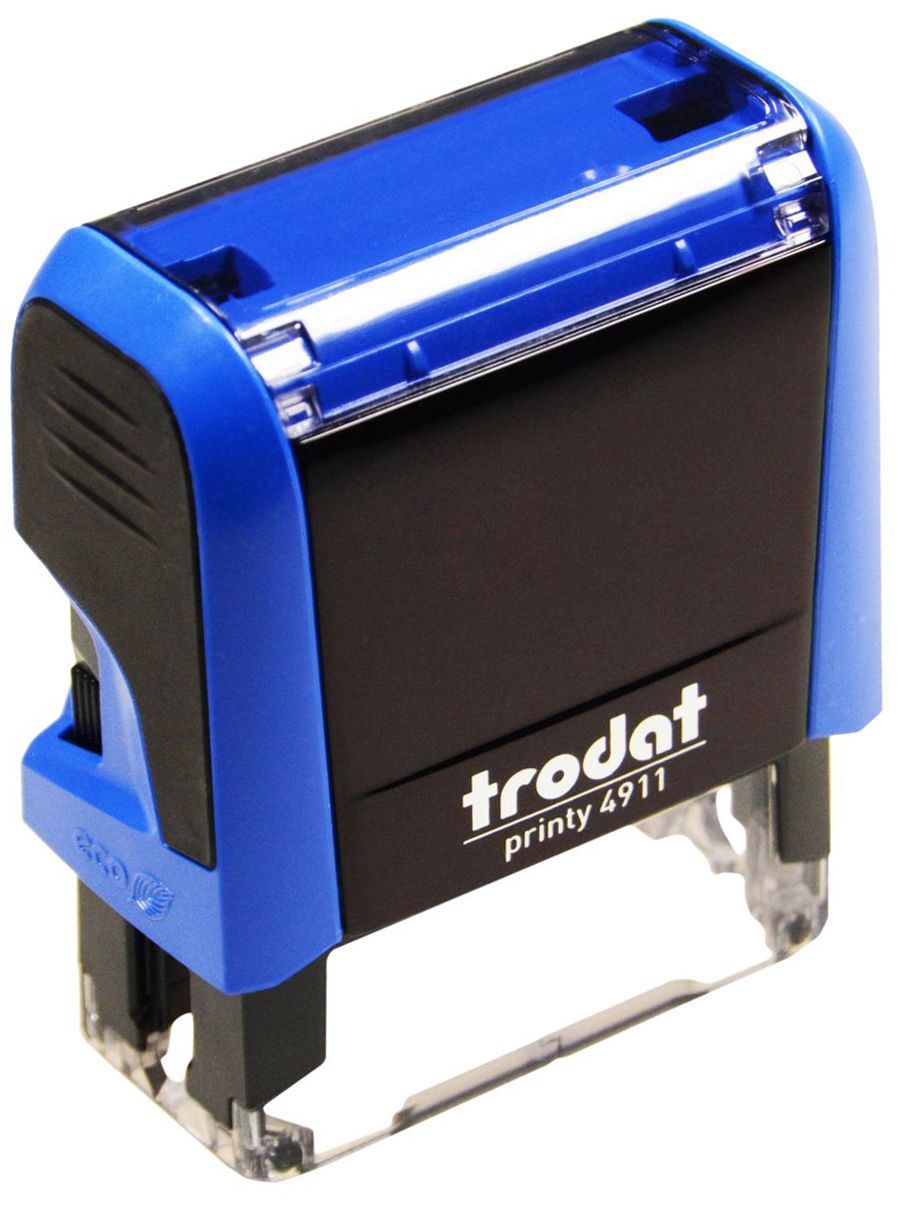 Оснастка для штампа оттиск 38х14мм TRODAT (4911) синяя /1/