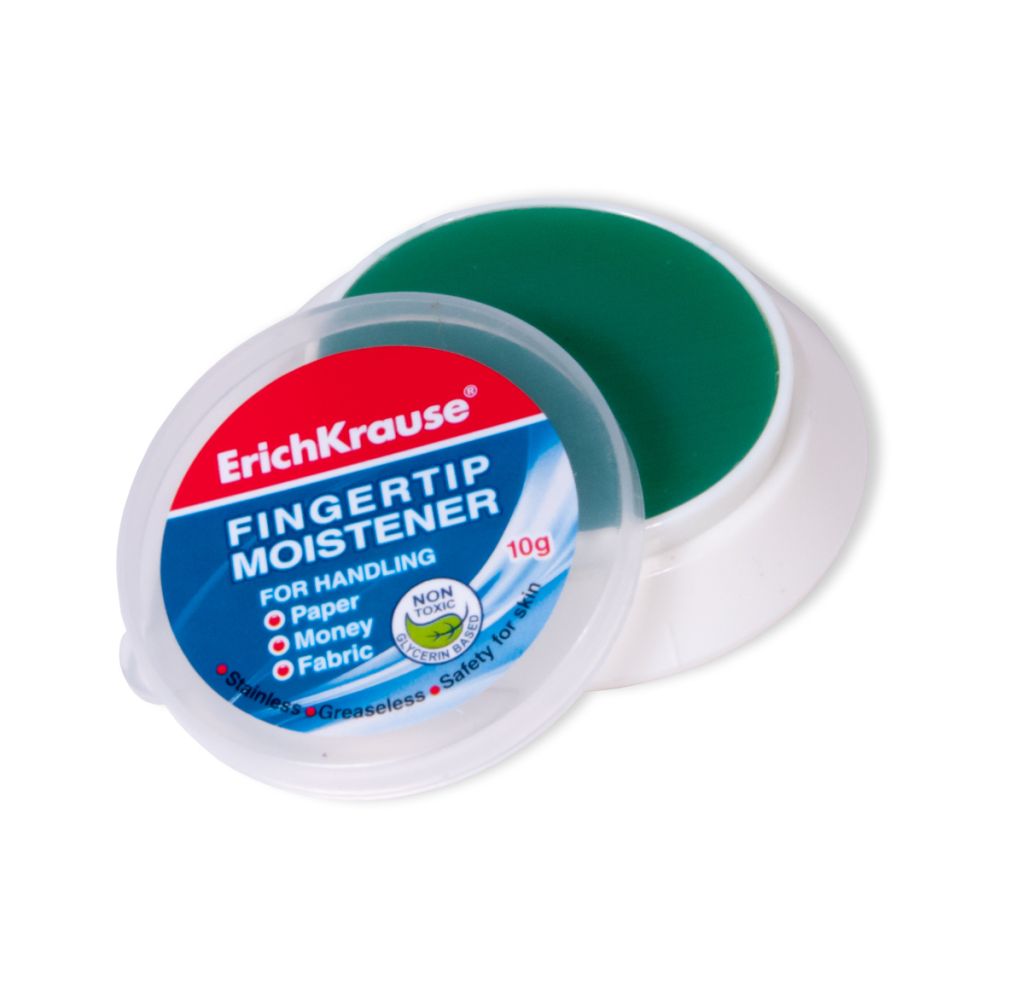 Подушка для смачивания пальцев 10г "Erich Krause" /24/