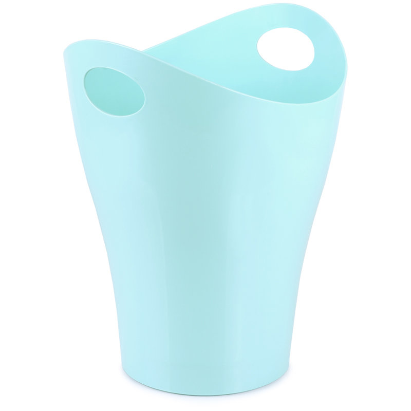 Корзина для бумаг  8л "СТАММ" голубая пастель /5/