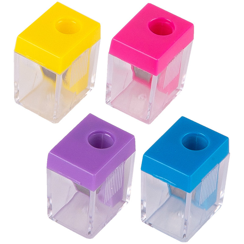 Точилка с контейнером "ArtSpace" на 1 отверстие ассорти /24/