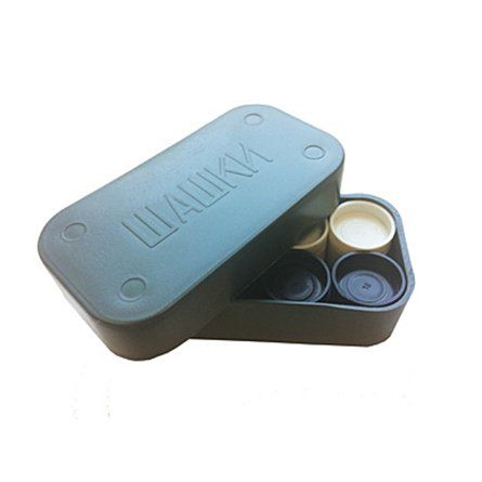 Шашки в пластиковой коробке /1/