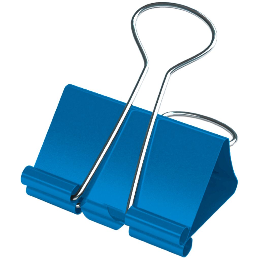 Зажим для бумаг 41мм "Berlingo" цветной /12/108/