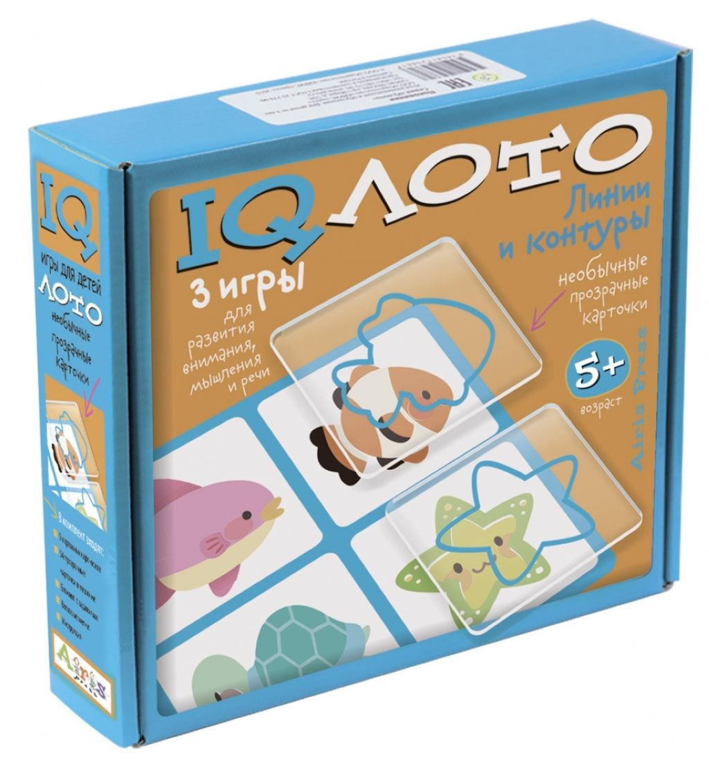 Игра лото "Линии и контуры 5+" 3игры /1/
