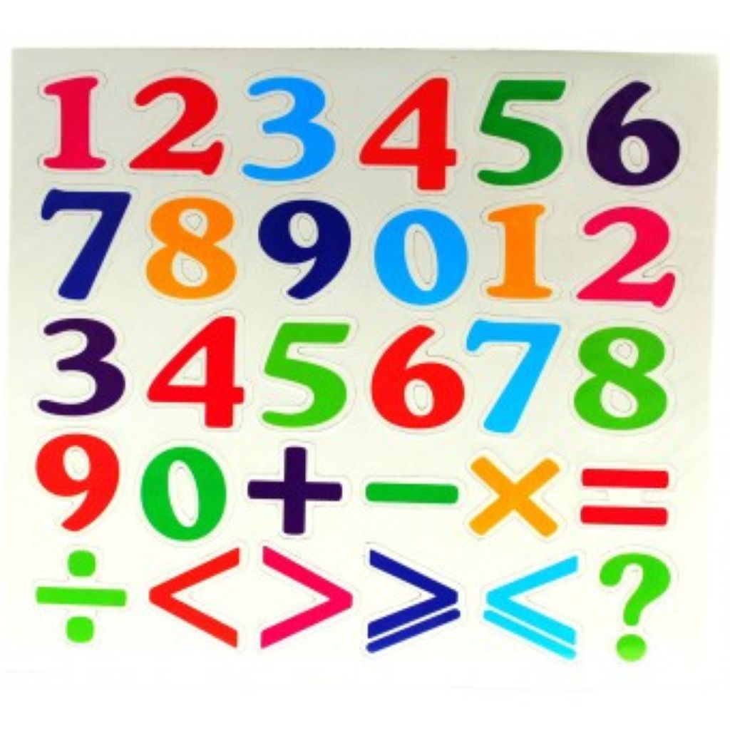 Магниты в наборе "Цифры" маленькие /1/