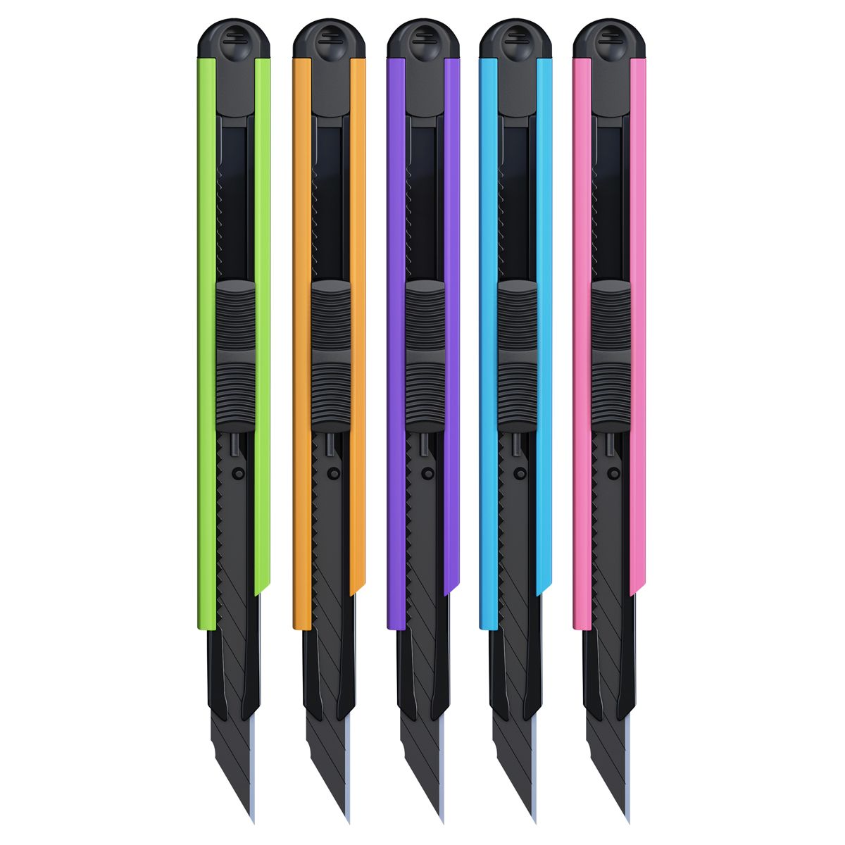 Нож канцелярский  9мм "ColorZone" /20/