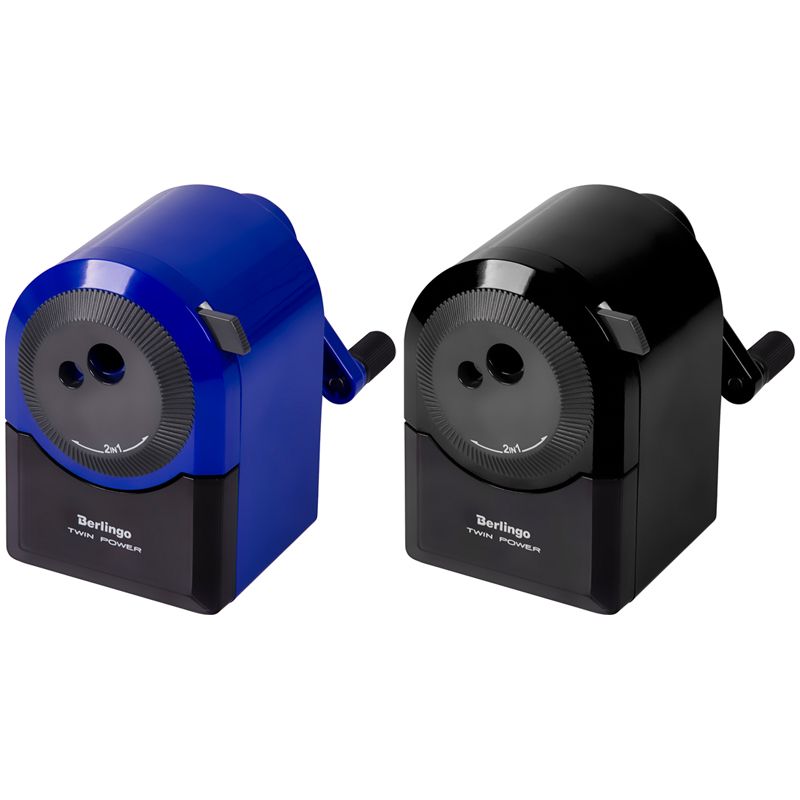 Точилка механическая "Berlingo TwinPower" 2 в 1 /1/