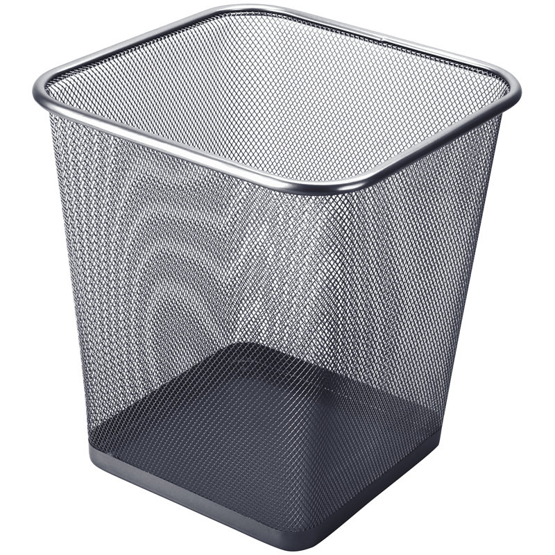 Корзина для бумаг 20л "Berlingo Steel&Style" сетчатая металлическая черная /12/