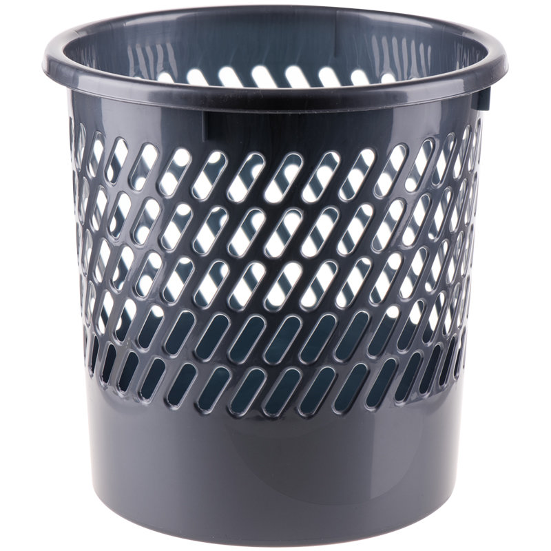 Корзина для бумаг 11л "OfficeClean" сетчатая серая /20/