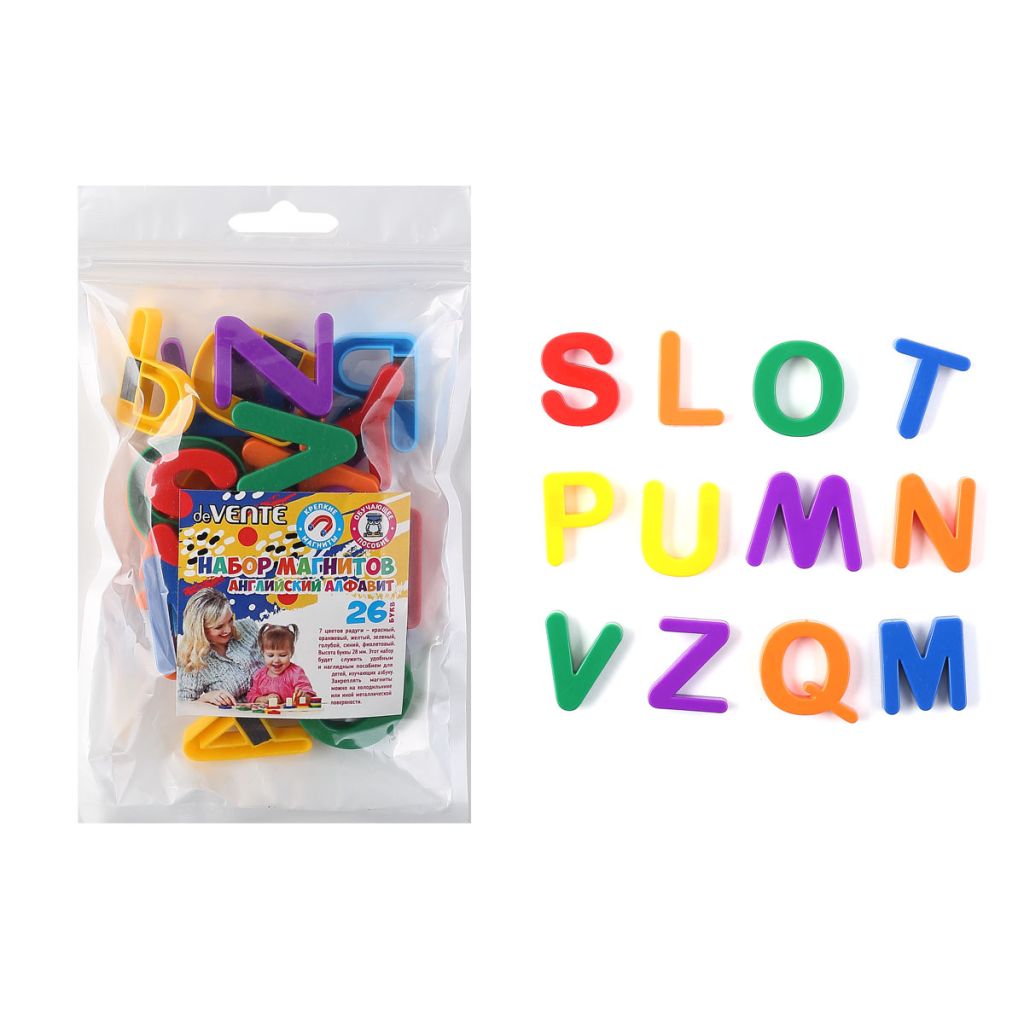 Магниты для доски "deVENTE. Английский алфавит" 26шт. /1/