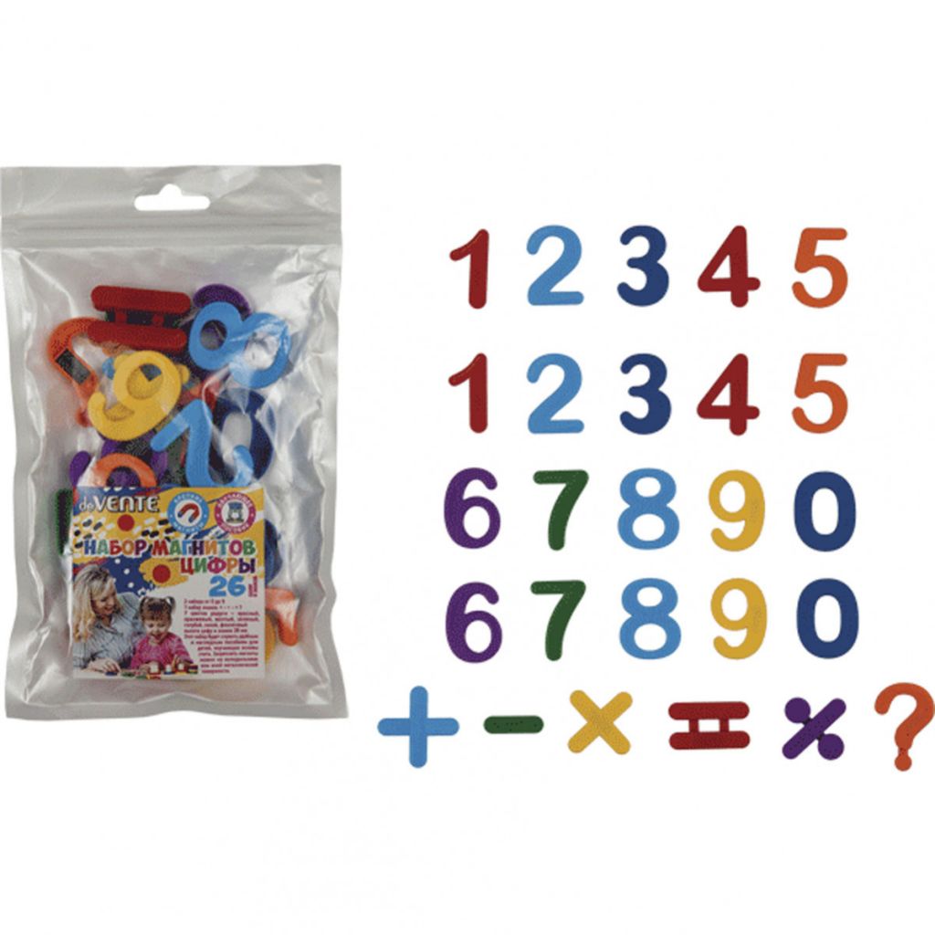 Магниты для доски "deVENTE. Магнитные цифры" 26шт. /1/