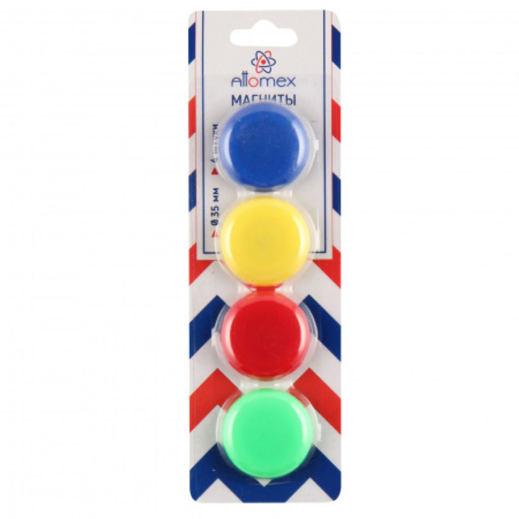Магниты для доски "Attomex" 4шт. /24/