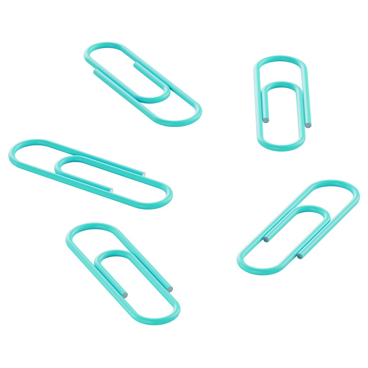 Скрепки 28мм "Berlingo" 100шт. голубые /24/