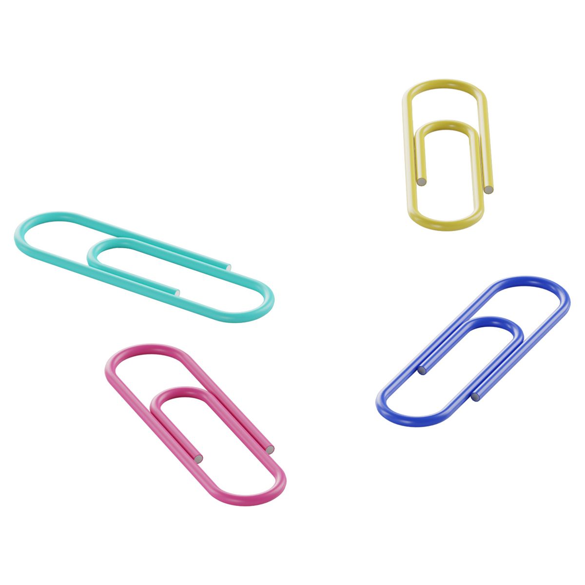 Скрепки 28мм "Berlingo" 100шт. ассорти пастель /24/